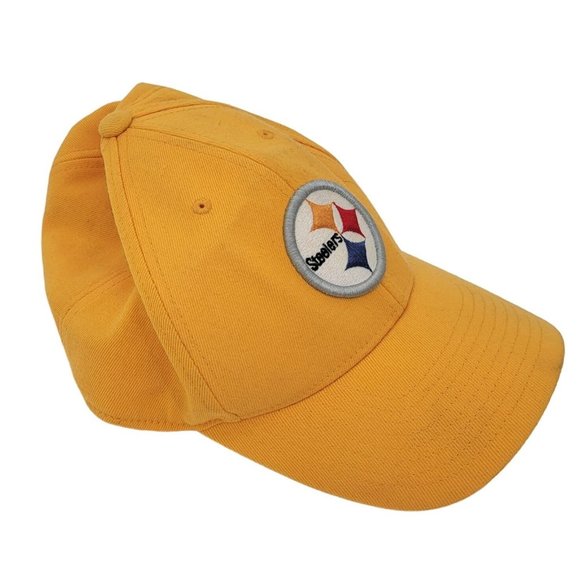 NFL Pittsburg Steelers ONFIELD Reebok Baseball Cap SZ Large XL Yellow Wool Blend - Picture 2 of 6